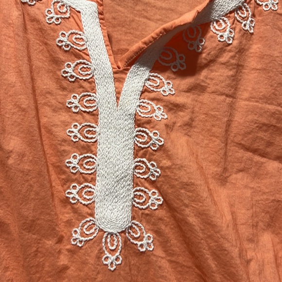 St.John’s Bay ,light orange , 3/4 sleeve boho top - Picture 2 of 2